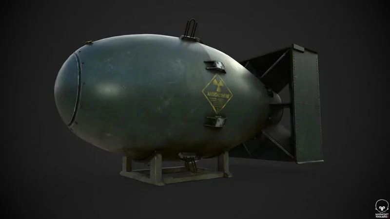 Bomb 3D Model .c4d .max .obj .3ds .fbx .stl .blend 