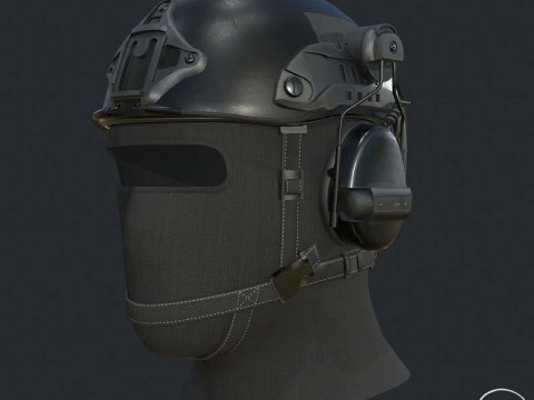 Tactical Helmet 3D Model