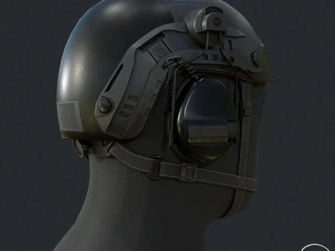 Tactical Helmet 3D Model