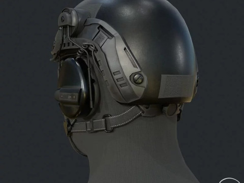 Tactical Helmet Model 3D