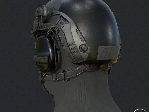 Tactical Helmet 3D Model