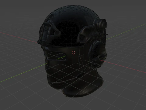 Tactical Helmet 3D Model