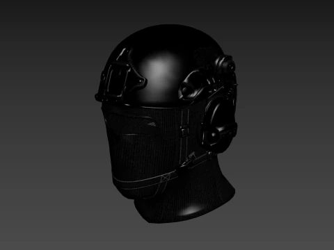 Tactical Helmet 3D Model