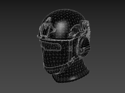 Tactical Helmet Model 3D