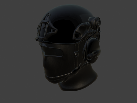Tactical Helmet Model 3D
