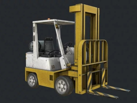 Forklift Industrial Truck Model 3D