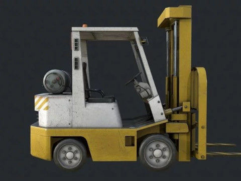 Forklift Industrial Truck Modelo 3D