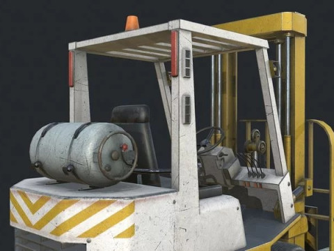 Forklift Industrial Truck Modelo 3D