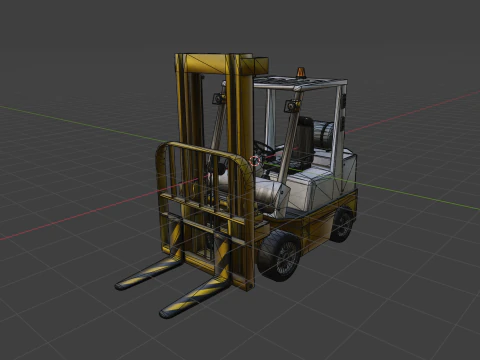 Forklift Industrial Truck 3D Model