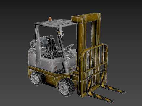 Forklift Industrial Truck Modelo 3D