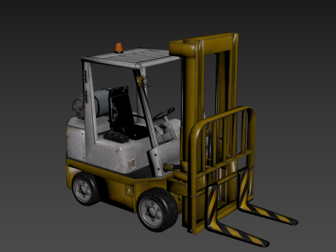 Forklift Industrial Truck Modelo 3D