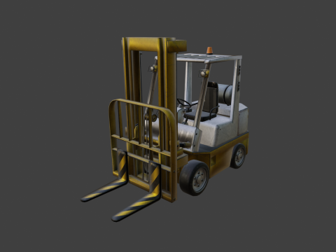 Forklift Industrial Truck Modelo 3D