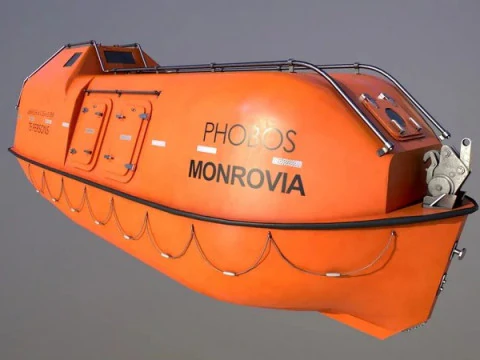 Lifeboat Type JYN85 3D Model