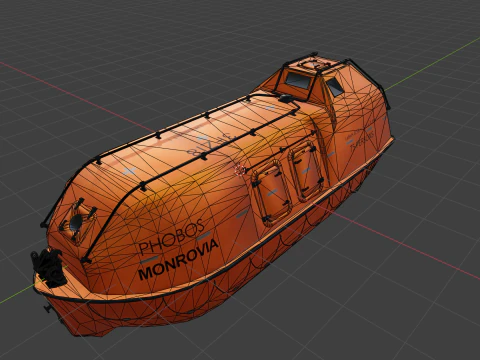 Lifeboat Type JYN85 3D Model