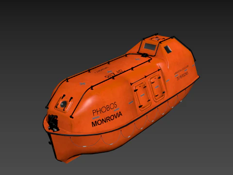 Lifeboat Type JYN85 3D Model