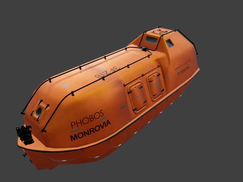 Lifeboat Type JYN85 3D Model