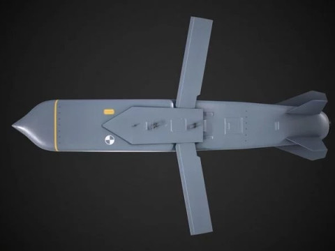 Long-range air-launched cruise missile Storm Shadow SCALP EG 3D Model