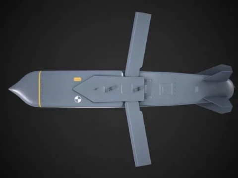 Long-range air-launched cruise missile Storm Shadow SCALP EG 3D Model