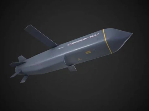 Long-range air-launched cruise missile Storm Shadow SCALP EG 3D Model