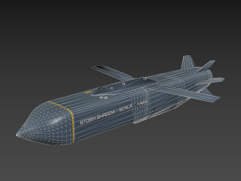 Long-range air-launched cruise missile Storm Shadow SCALP EG 3D Model