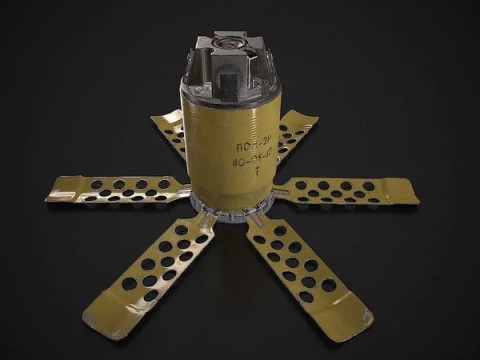 Anti-personnel fragmentation mine PON-2 with circular effect Modelo 3D