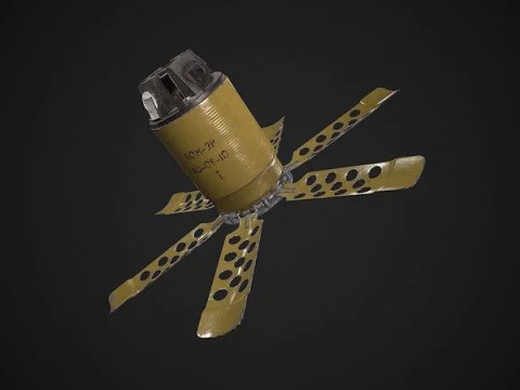 Anti-personnel fragmentation mine PON-2 with circular effect 3D 模型