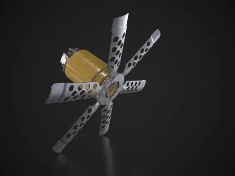 Anti-personnel fragmentation mine PON-2 with circular effect 3D Model