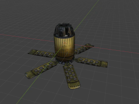 Anti-personnel fragmentation mine PON-2 with circular effect 3D Model