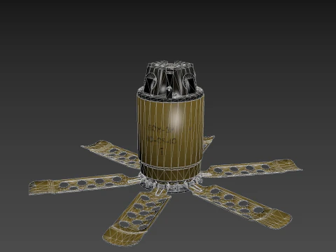 Anti-personnel fragmentation mine PON-2 with circular effect 3D Model
