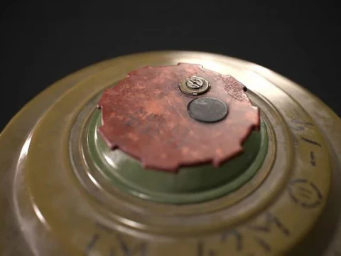 Soviet anti-tank blast landmine TM-62M 3D Model