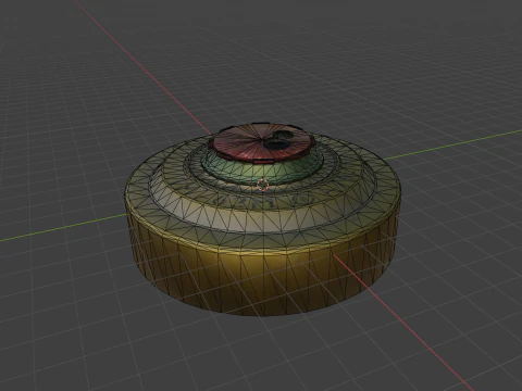 Soviet anti-tank blast landmine TM-62M 3D Model