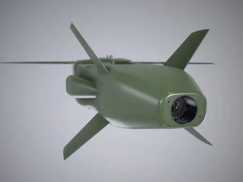 Missile de croisi&egrave;re Taurus Modèle 3D