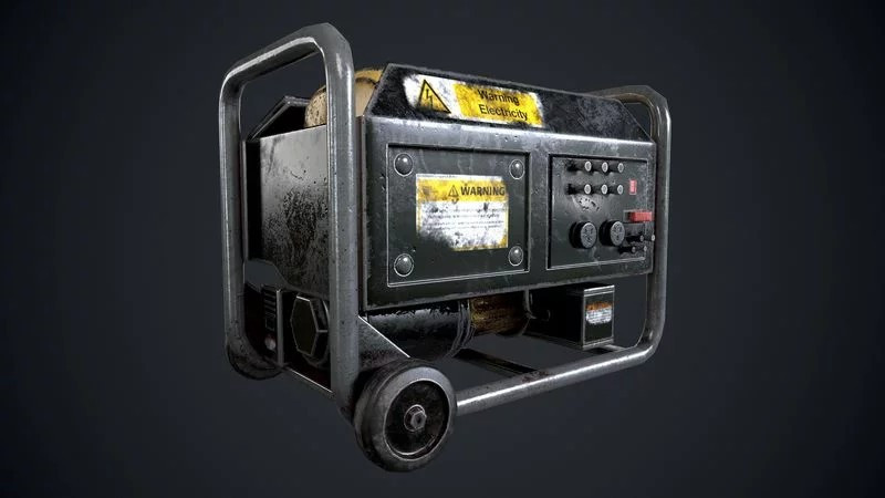 Electric Generator Modèle 3D .c4d .max .obj .3ds .fbx .stl .blend