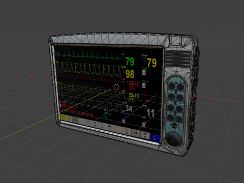 Patient Monitor Model 3D