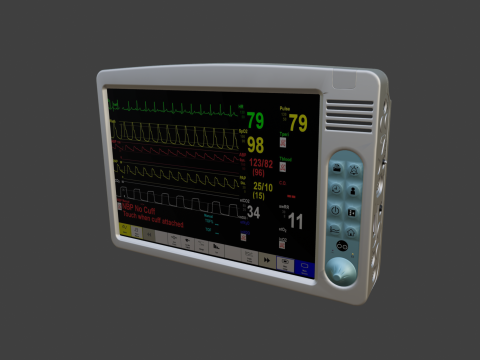 Patient Monitor Model 3D