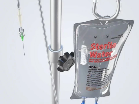 Bolsa con soporte para intravenosos Modelo 3D