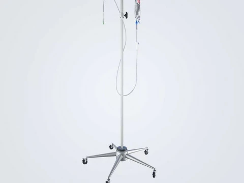 Bolsa con soporte para intravenosos Modelo 3D