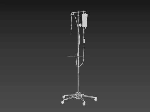 Bolsa con soporte para intravenosos Modelo 3D