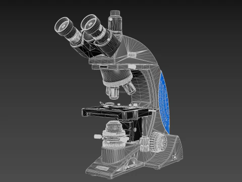 Optical Microscope 3D Model