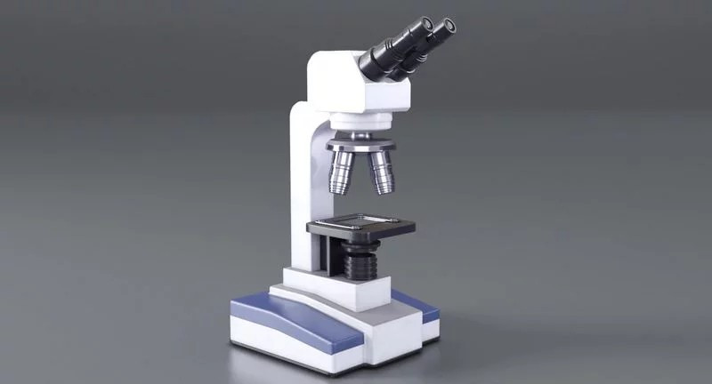 Microscope 3D Modell .c4d .max .obj .3ds .fbx .stl .blend