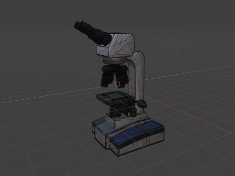 Mikroskop Model 3D