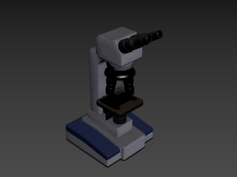 Microscope 3D Modell