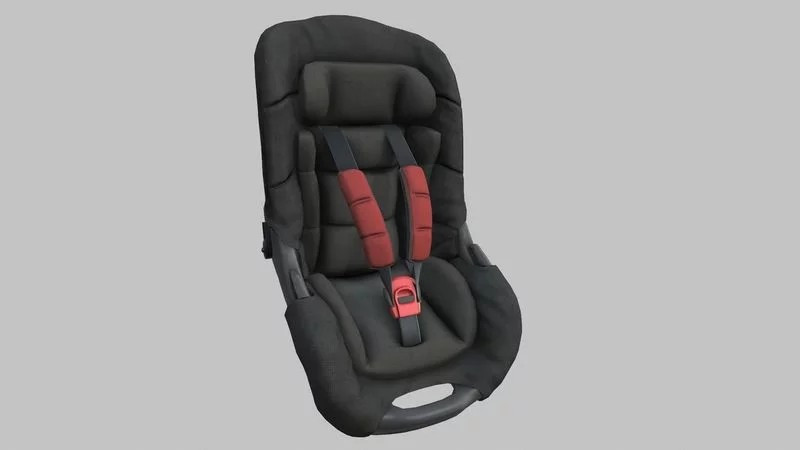 Baby Car Seat Modèle 3D .c4d .max .obj .3ds .fbx .stl .blend 