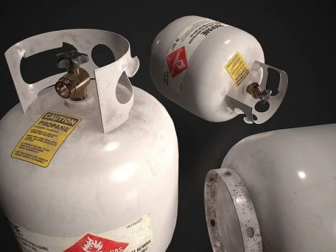 Propane Tank 3D मॉडल