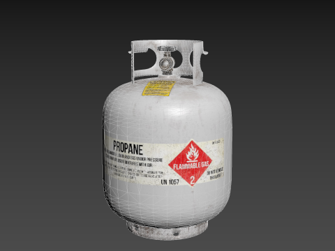 Propane Tank 3D मॉडल