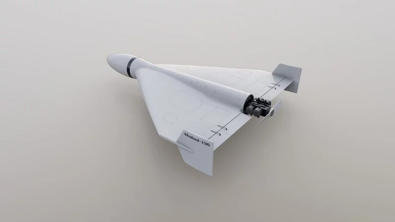 Drone kamikaze Shahed-136 Model 3D .c4d .max .obj .3ds .fbx .stl .blend