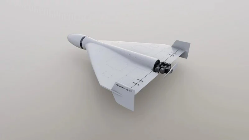 Shahed-136 kamikaze drone 3D Model .c4d .max .obj .3ds .fbx .stl .blend 