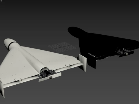 Shahed-136 kamikaze drone 3D Model