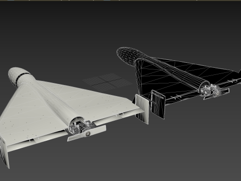 Drone kamikaze Shahed-136 Model 3D