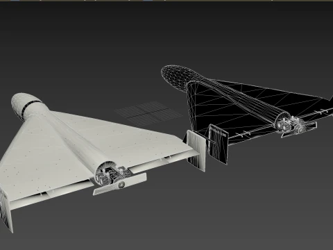 Shahed-136 kamikaze drone 3D Model